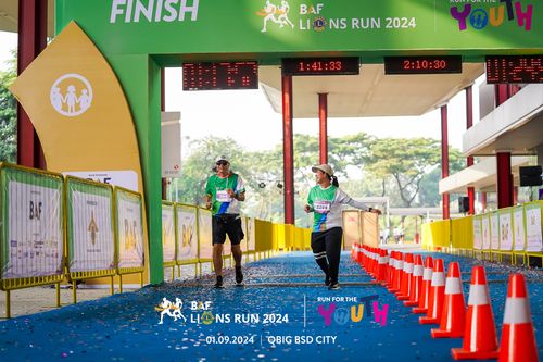 Race photo from BAF LIONS RUN 2024