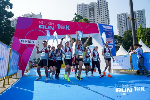 Race photo from Nu Skin Run 10K