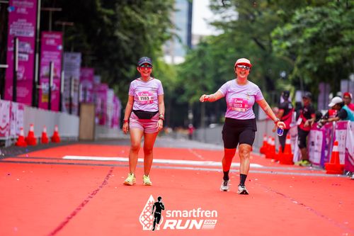 Race photo from Smartfren Run 2024