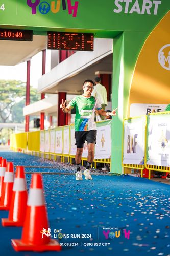Race photo from BAF LIONS RUN 2024