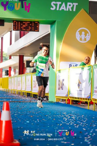 Race photo from BAF LIONS RUN 2024