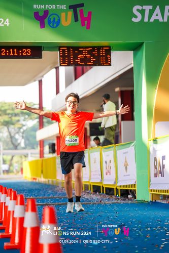 Race photo from BAF LIONS RUN 2024