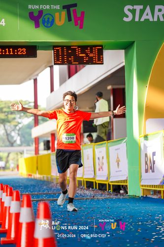 Race photo from BAF LIONS RUN 2024