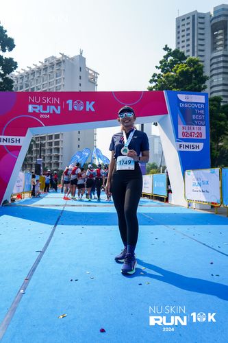 Race photo from Nu Skin Run 10K