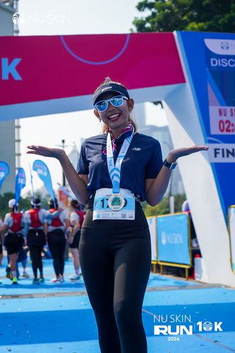 Race photo from Nu Skin Run 10K