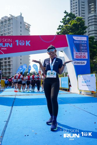 Race photo from Nu Skin Run 10K