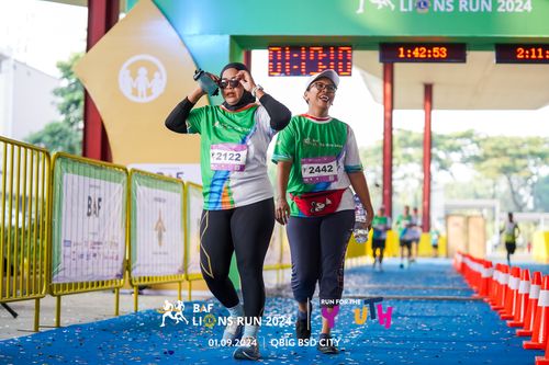Race photo from BAF LIONS RUN 2024