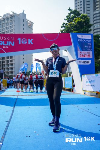 Race photo from Nu Skin Run 10K