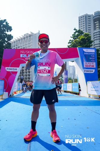 Race photo from Nu Skin Run 10K