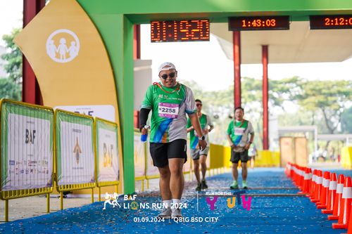 Race photo from BAF LIONS RUN 2024