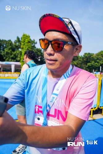 Race photo from Nu Skin Run 10K