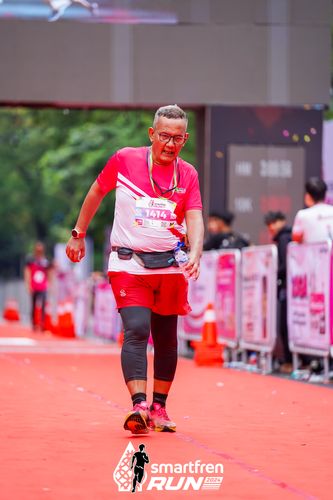Race photo from Smartfren Run 2024