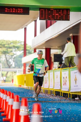 Race photo from BAF LIONS RUN 2024