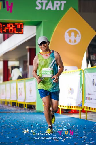 Race photo from BAF LIONS RUN 2024