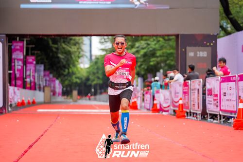 Race photo from Smartfren Run 2024
