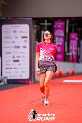 Race photo from Smartfren Run 2024
