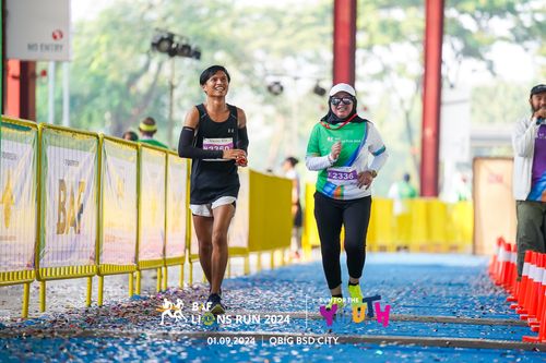 Race photo from BAF LIONS RUN 2024