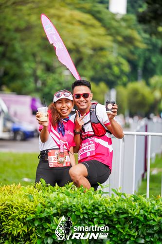 Race photo from Smartfren Run 2024