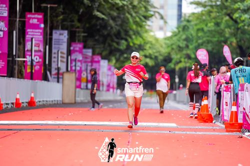 Race photo from Smartfren Run 2024