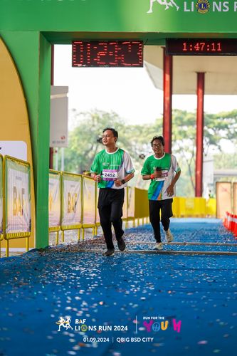 Race photo from BAF LIONS RUN 2024