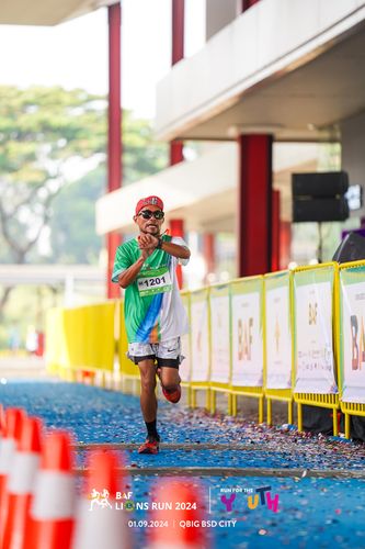 Race photo from BAF LIONS RUN 2024