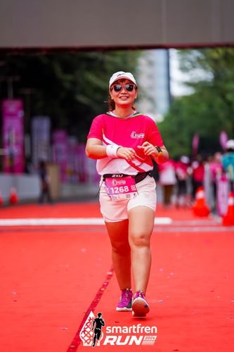 Race photo from Smartfren Run 2024