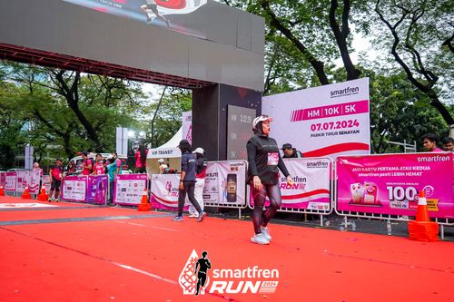 Race photo from Smartfren Run 2024