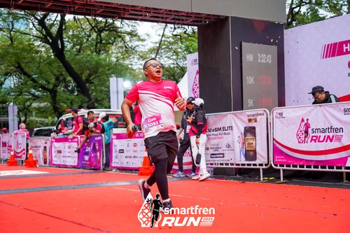 Race photo from Smartfren Run 2024