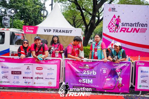 Race photo from Smartfren Run 2024