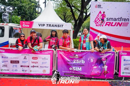 Race photo from Smartfren Run 2024