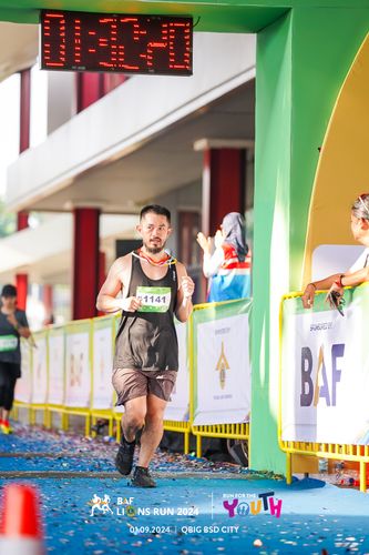 Race photo from BAF LIONS RUN 2024