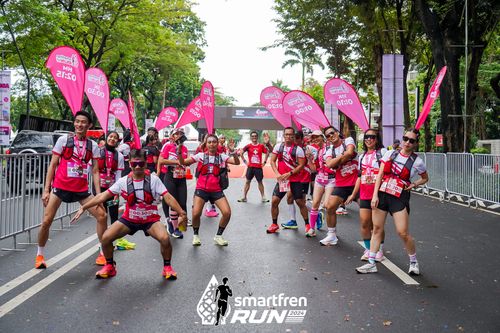 Race photo from Smartfren Run 2024