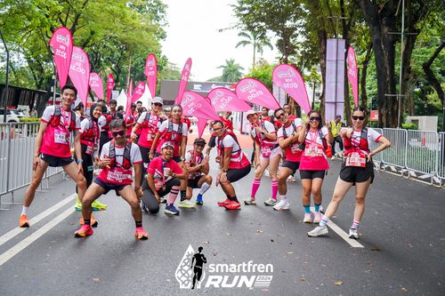 Race photo from Smartfren Run 2024