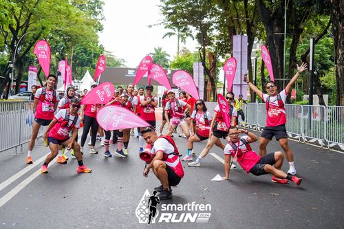 Race photo from Smartfren Run 2024