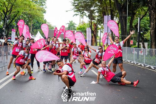 Race photo from Smartfren Run 2024