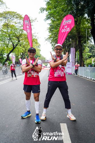 Race photo from Smartfren Run 2024
