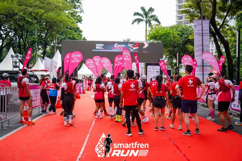 Race photo from Smartfren Run 2024