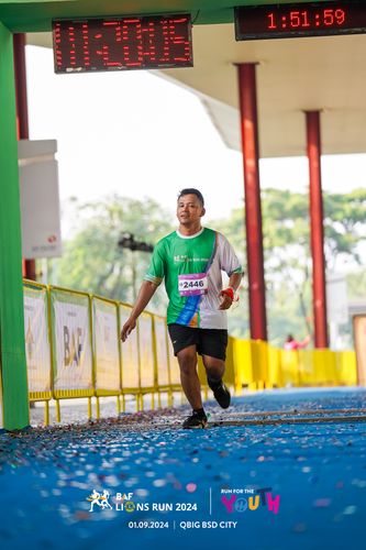 Race photo from BAF LIONS RUN 2024