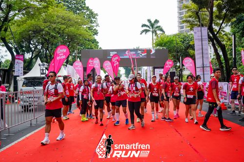 Race photo from Smartfren Run 2024
