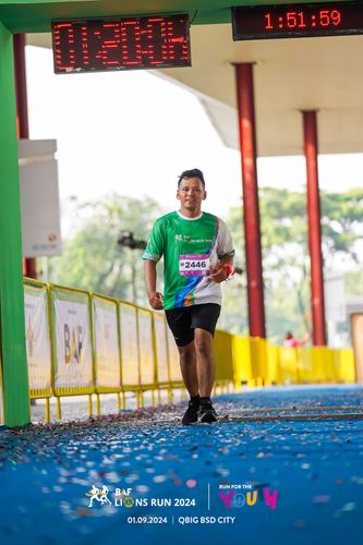 Race photo from BAF LIONS RUN 2024