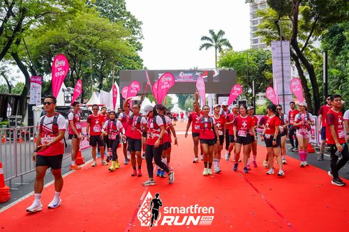 Race photo from Smartfren Run 2024