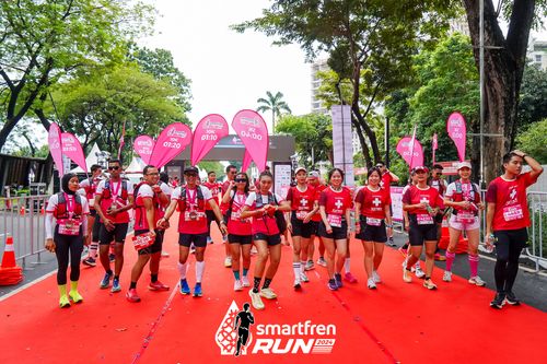 Race photo from Smartfren Run 2024