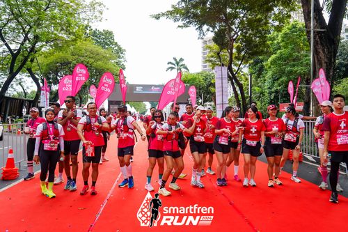 Race photo from Smartfren Run 2024
