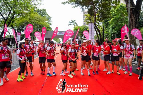 Race photo from Smartfren Run 2024