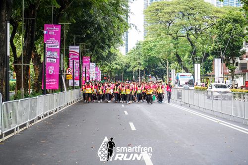 Race photo from Smartfren Run 2024
