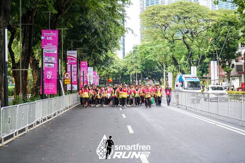 Race photo from Smartfren Run 2024