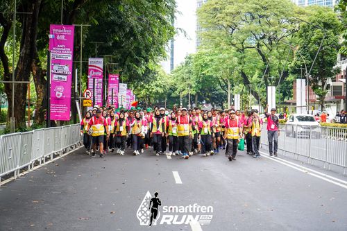 Race photo from Smartfren Run 2024