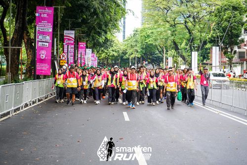 Race photo from Smartfren Run 2024