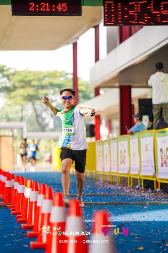 Race photo from BAF LIONS RUN 2024