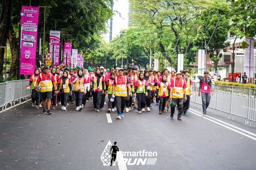 Race photo from Smartfren Run 2024